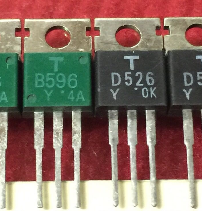 2SB596 2SD526 B596 D526 New Original Toshiba 5pair/lot