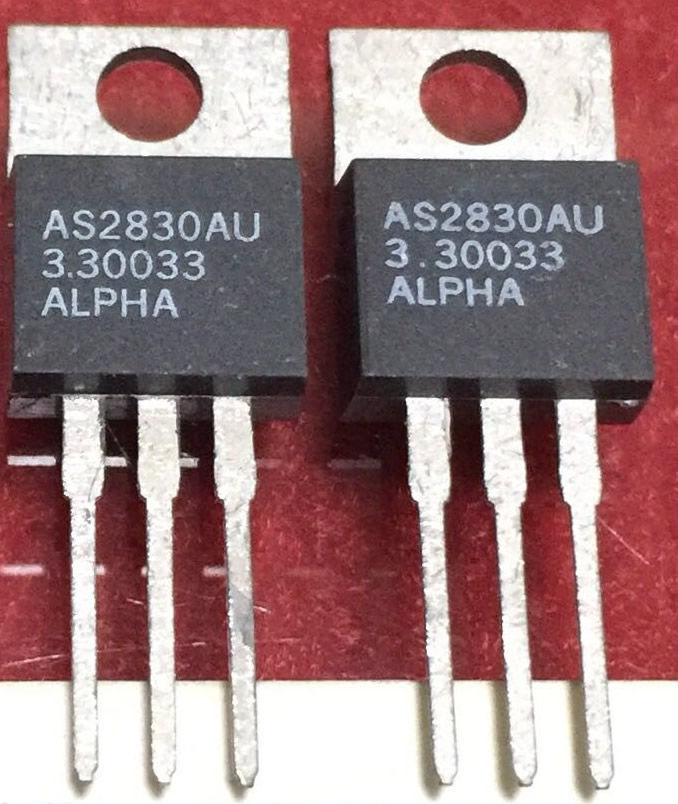 AS2830AU-3.3 ALPHA New Original TO-220 5PCS/LOT